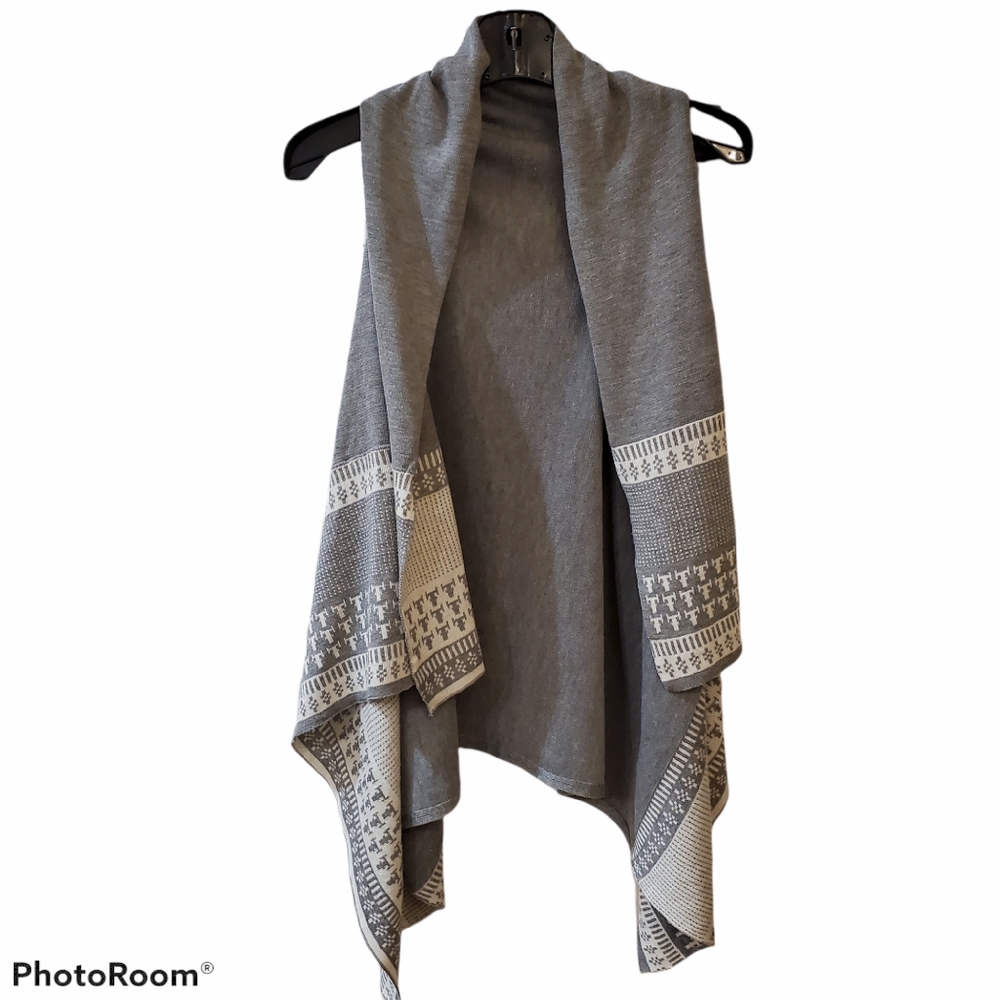 Based Collection by Becool Gray Open Vest S/M